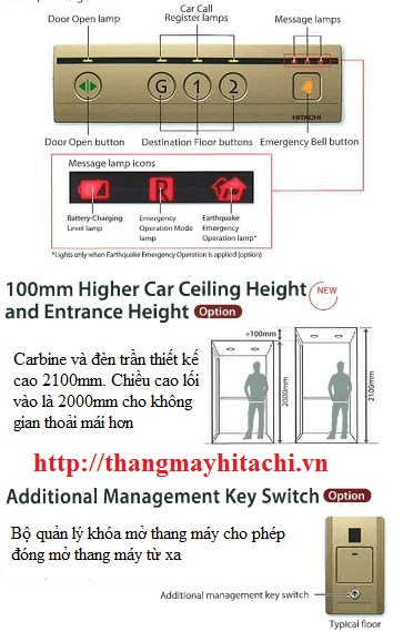 các ưu điểm của thang máy hitachi gia đình svc200