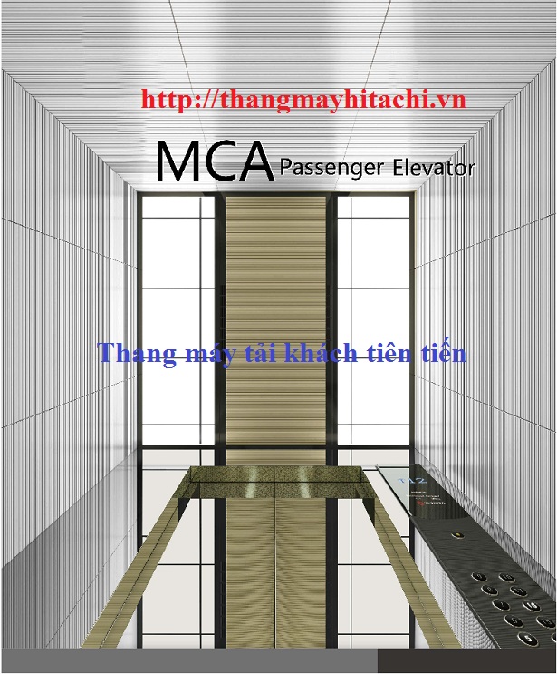 model mca dòng thang máy tải khách của hitahci